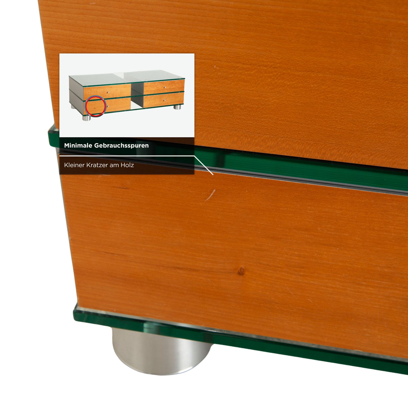 Spectral Glass Wood Metal Sideboard Brown Grey Lowboard Mediaboard photo buy