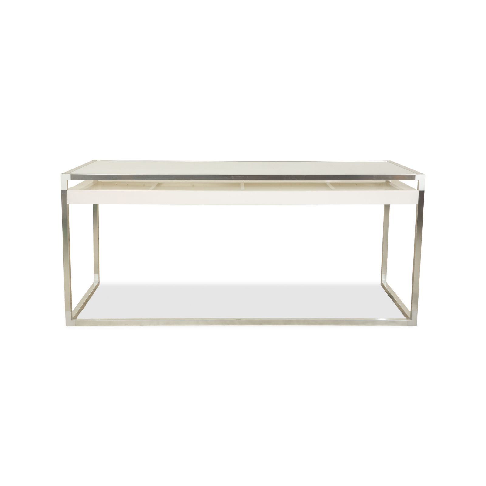 photo for sale Bureau Ligne Roset Contour en verre blanc, home office