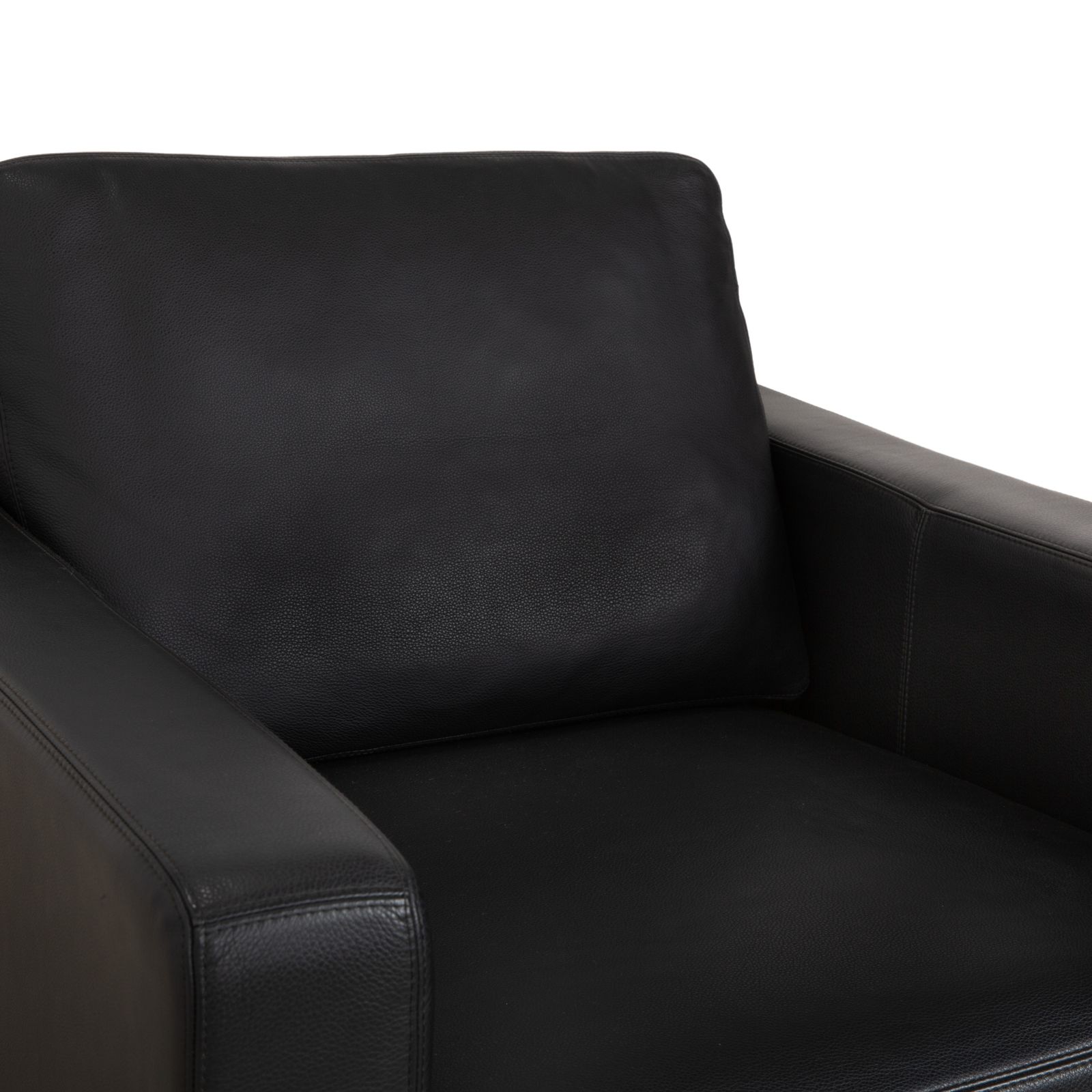 Cor Conseta Leather Armchair Black photo Furniture