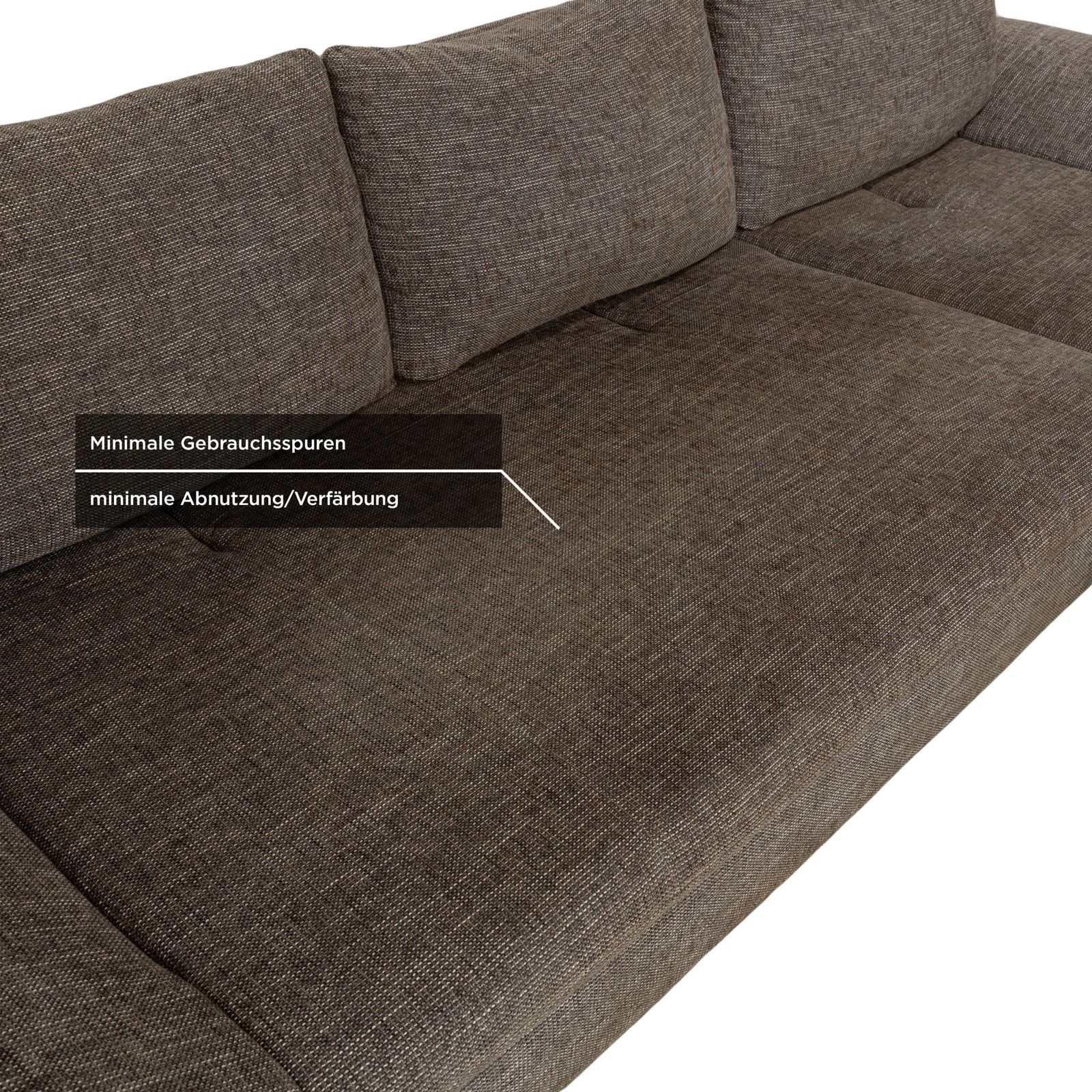 photo for sale Ewald Schillig Dragon Fabric Corner Sofa Grey Manual Function