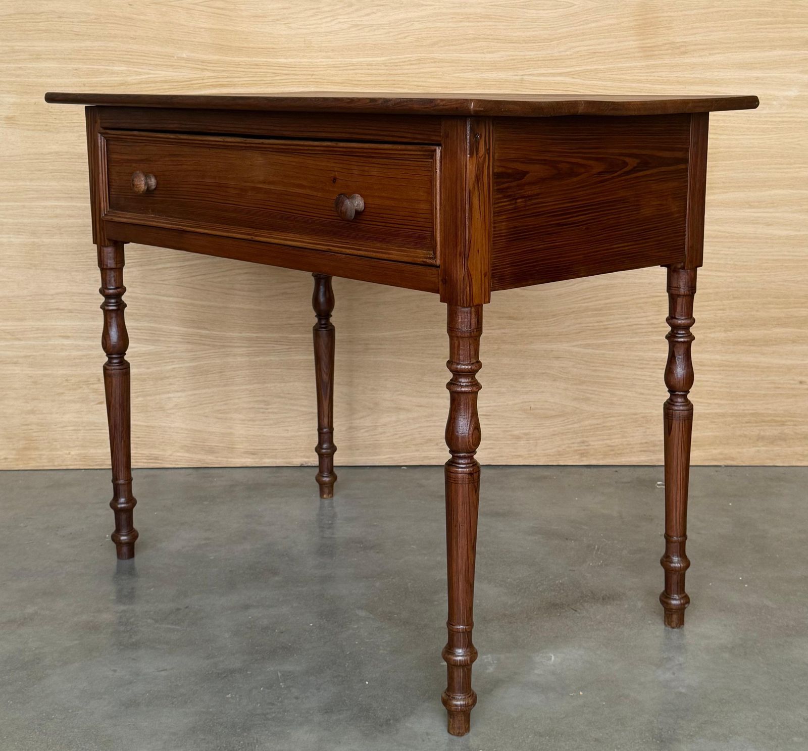 Table console ou table de canapé espagnole rustique en pin « Mobila », avec tiroir photo 2413.0