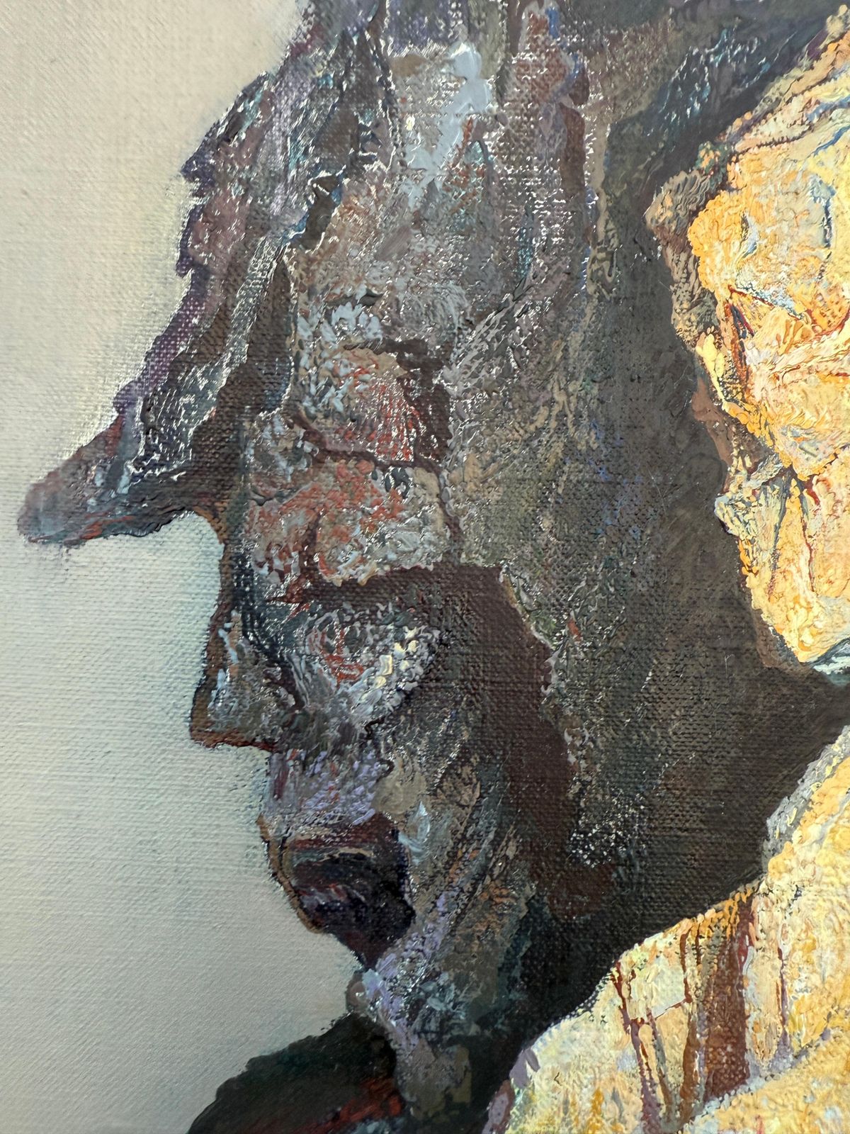 Antoni Pitxot The Stone Lovers Oil On Canvas Painting Surrealism 1968 photo vinterior
