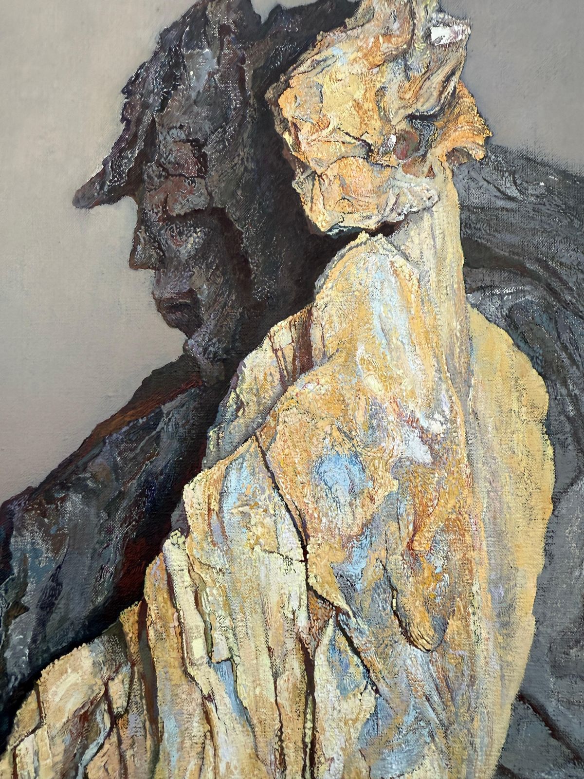 Antoni Pitxot The Stone Lovers Oil On Canvas Painting Surrealism 1968 photo buy