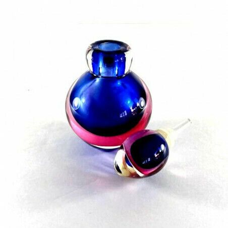 Murano Sommerso Perfume Bottle 70s photo for sale