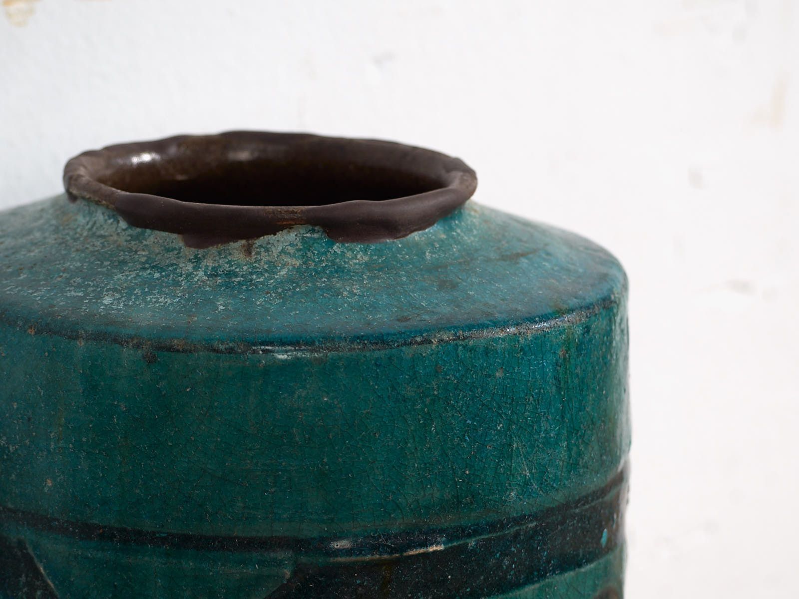 Antique Emerald Green Enameled Vase (C.1820) #12 photo for sale