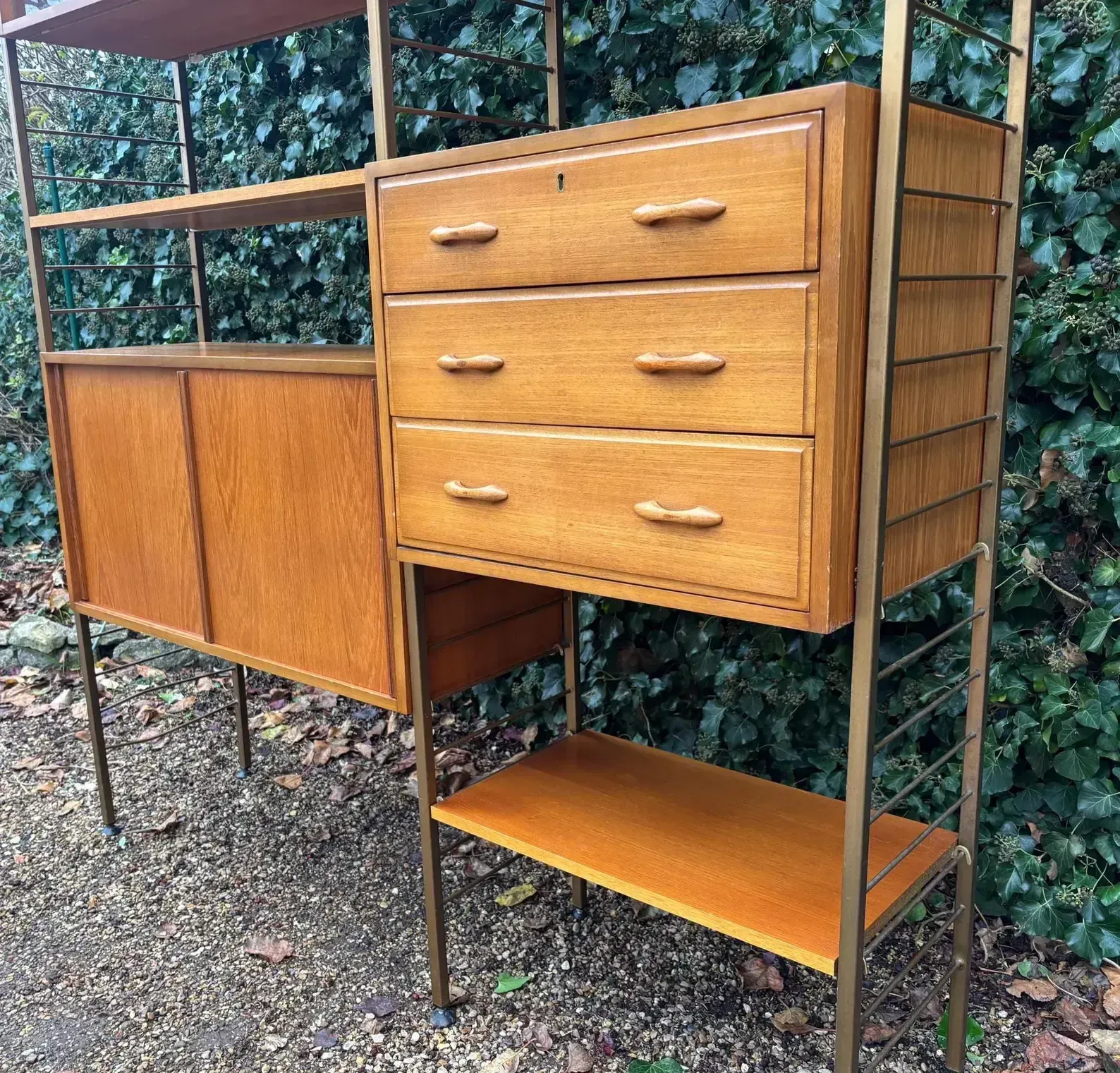 Mid Century Ladderax Modular Shelving Unit By Staples photo vinterior