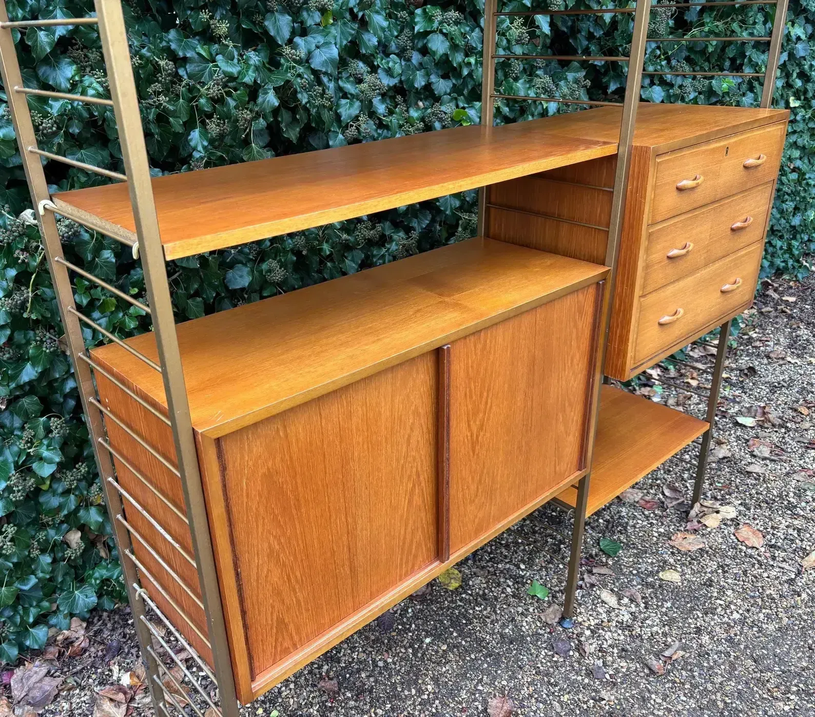Mid Century Ladderax Modular Shelving Unit By Staples photo buy