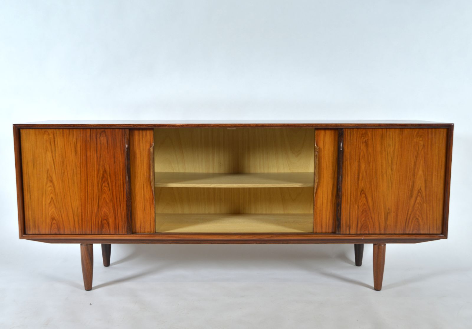 1960s Danish Rosewood Birch Sideboard Gunni Omann Axel Christensen Odder Aco Mobler photo furniture