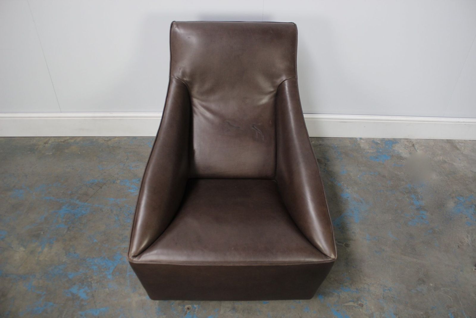 Peerless Molteni & C “Doda” Armchair In Dark Brown Leather photo vintage