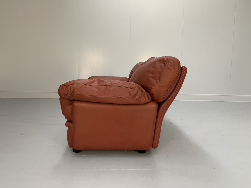 Poltrona Frau “Poppy” 2 Seat Sofa & Armchair – In Buffalo Leather photo buy
