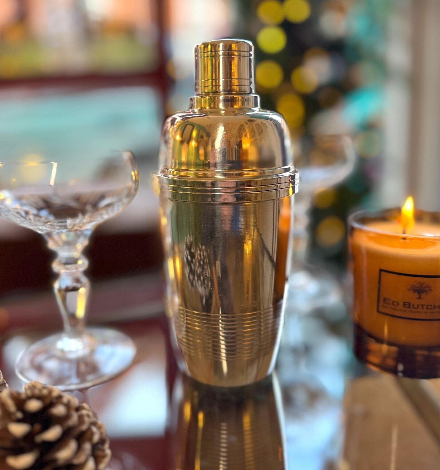 A French Art Deco 1930s Silver Plated Cocktail Shaker photo furniture