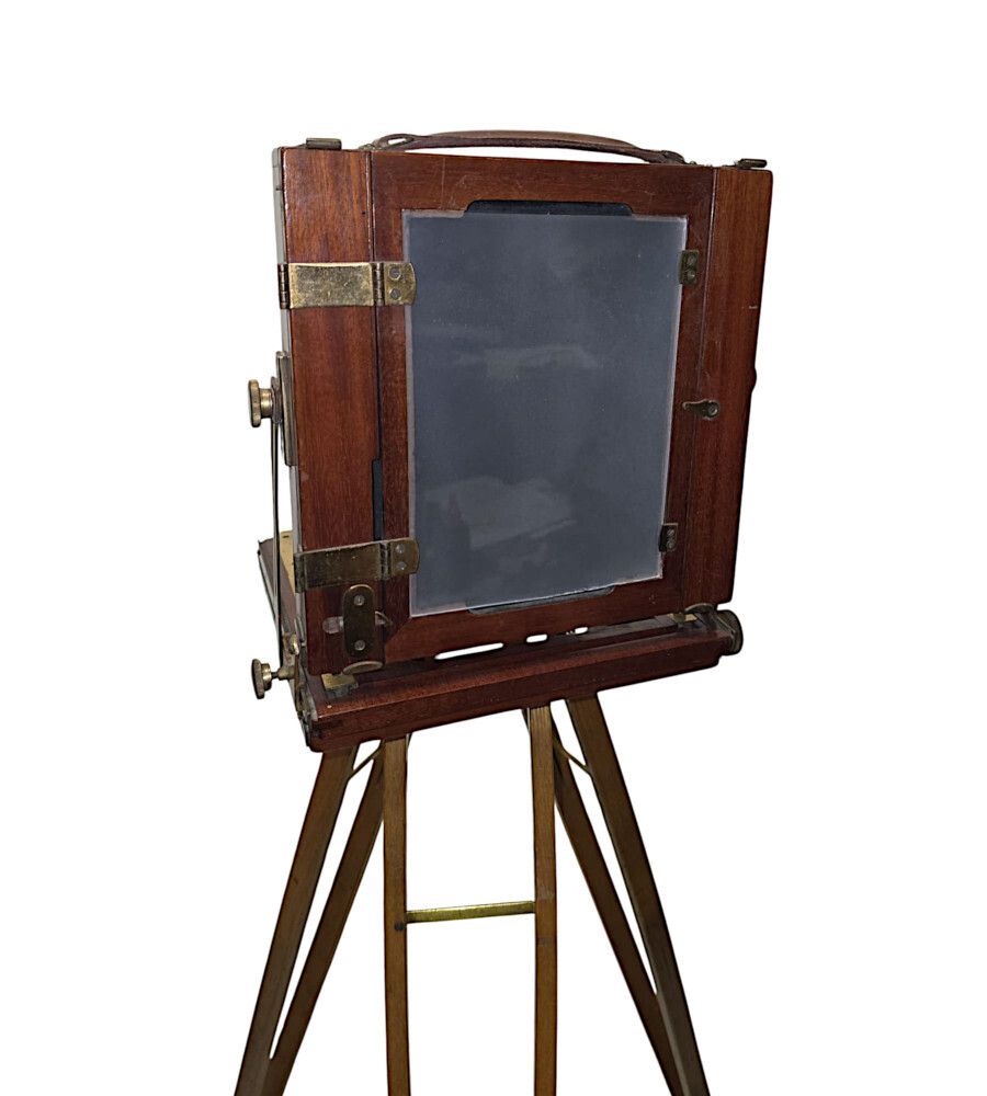 A Very Fine Circa 1900 Double Racked Focus Half Plate Camera On Oak Tripod By Benetfink And Co, Cheapside London photo 2549.1164