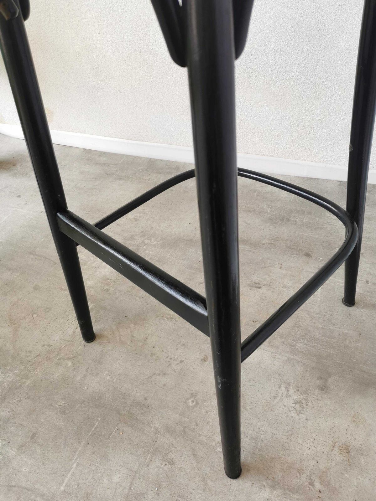 photo vinterior Black Vintage Bentwood Bar Chair In Thonet Style, Mid Century 1970s