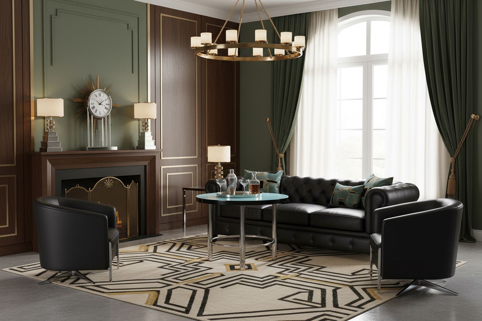 photo for sale Restored Bauhaus Round Coffee Table, Chrome Plated Steel, Czech, 1930s