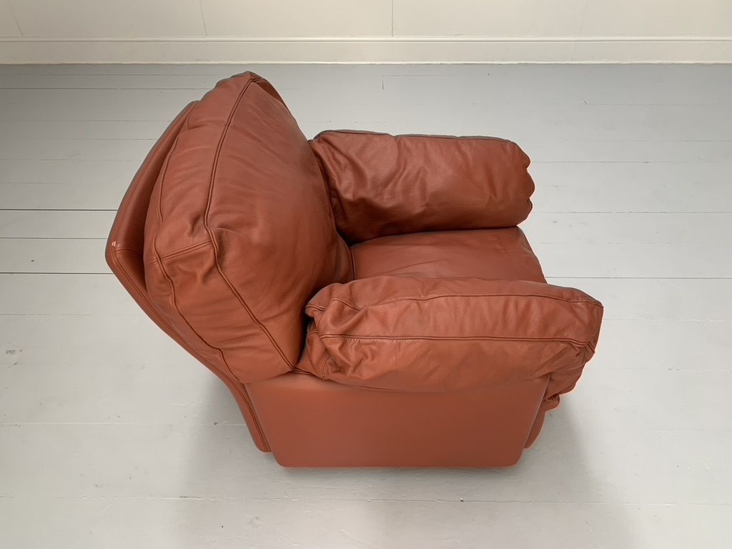 Poltrona Frau “Poppy” 2 Seat Sofa & Armchair – In Buffalo Leather photo Furniture