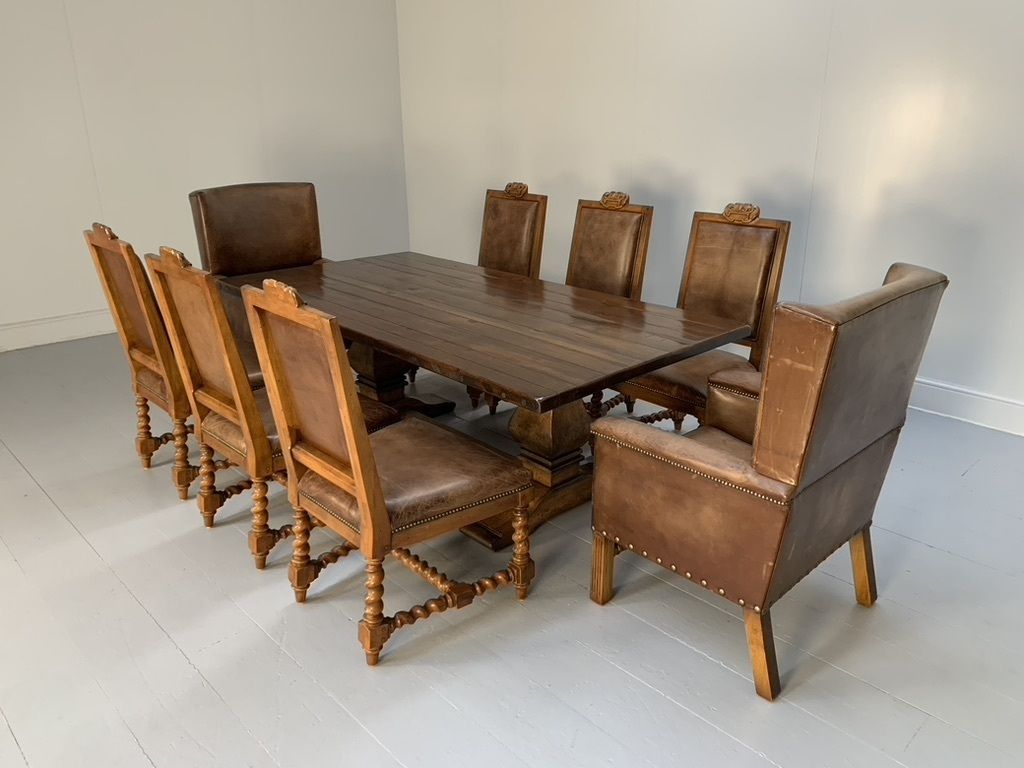 Ralph Lauren “Polo” Dining Table & 8 Chair Suite