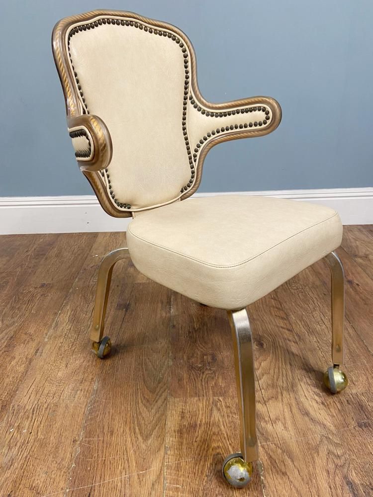 Set 4 Mid Century Gaming Chairs Hollywood Regency 1950 photo Furniture
