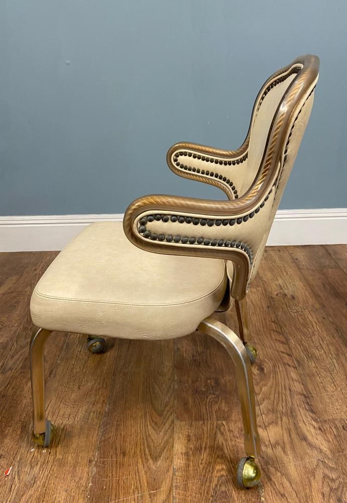 Set 4 Mid Century Gaming Chairs Hollywood Regency 1950 photo vinterior