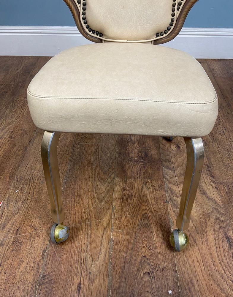 Furniture Set 4 Mid Century Gaming Chairs Hollywood Regency 1950 photo