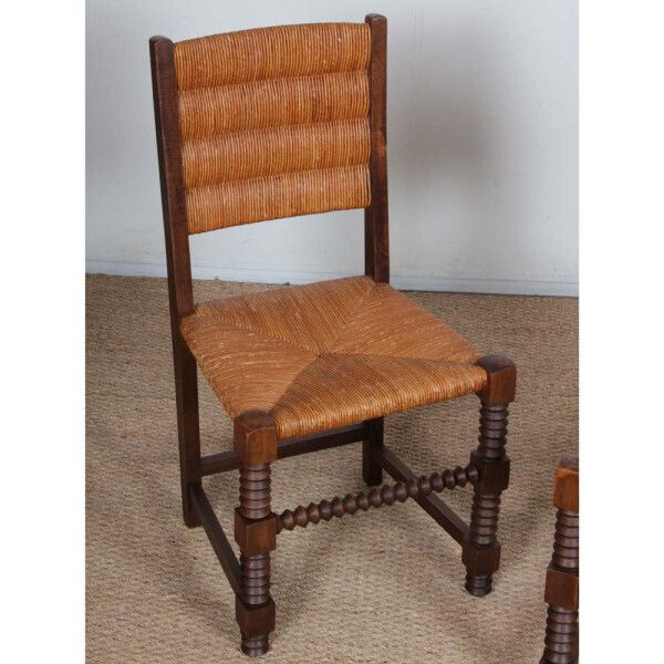 Pair Of Chairs In The Taste Of Charles Dudouyt, 1950 photo for sale