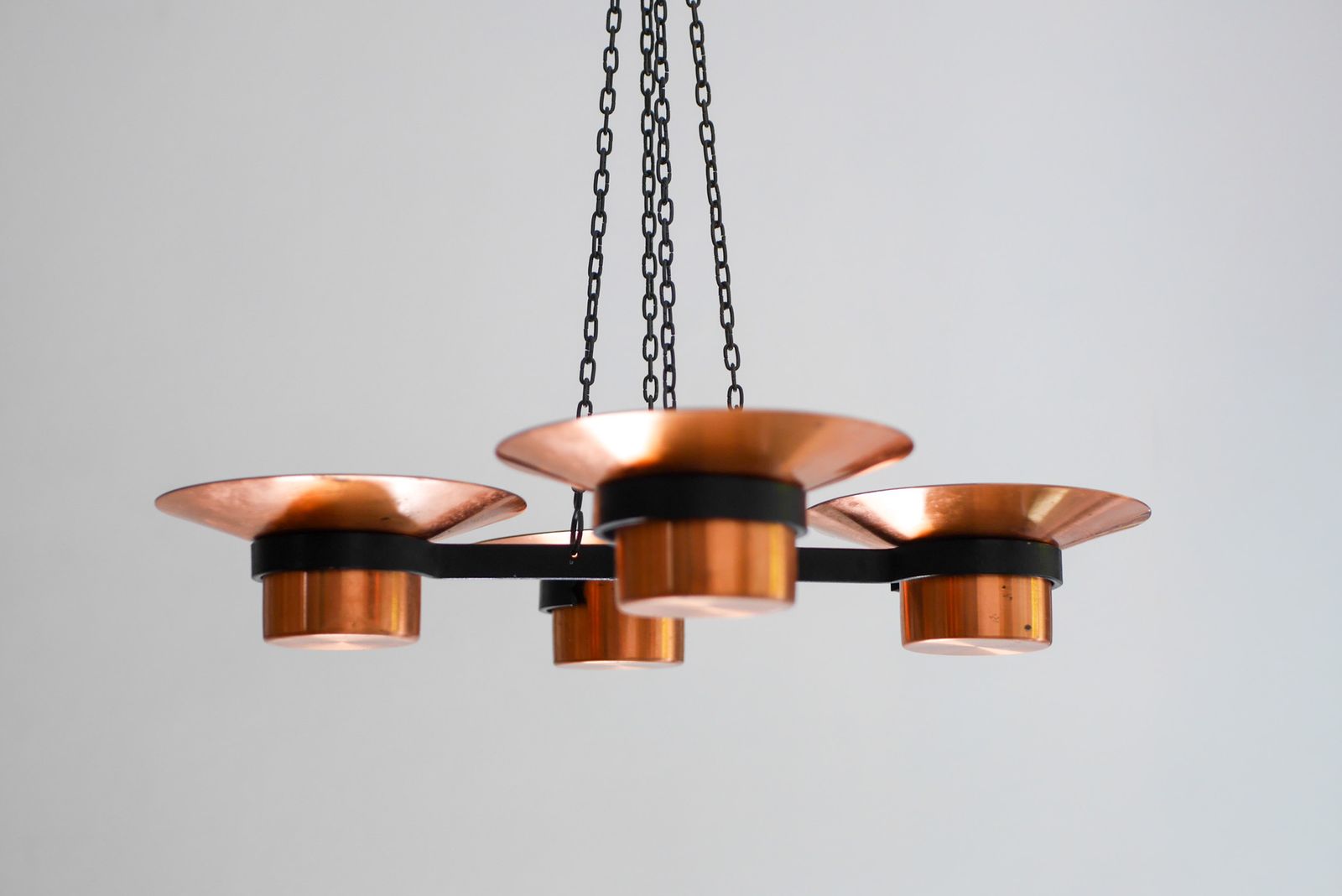 Metalen En Koperen Kandelaar Hanglamp Van Carl Thore, 1975 photo 375.0