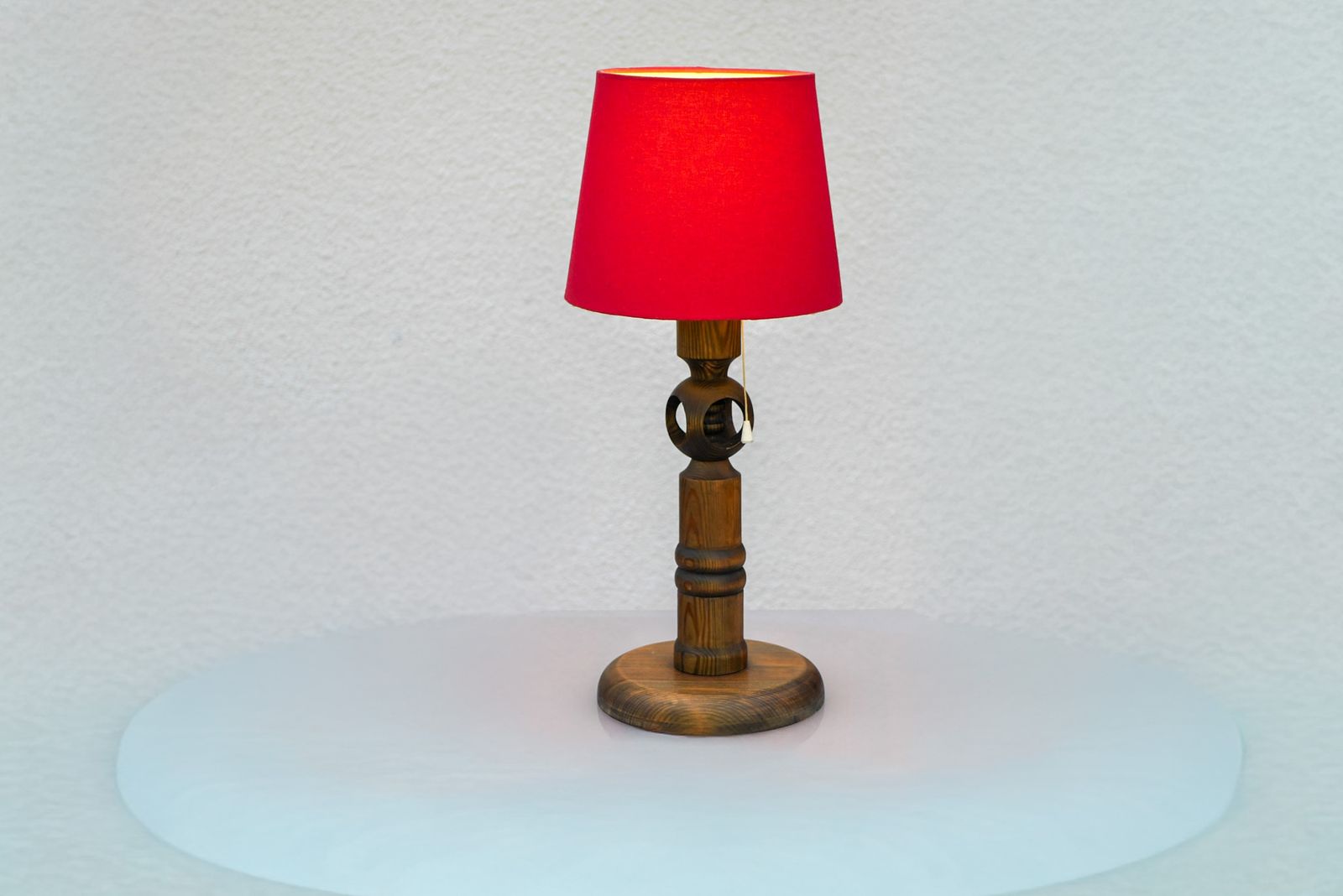 Grote Grenen Tafellamp Van Uno & östen Kristiansson Voor Luxus, Zweden photo Verlichting