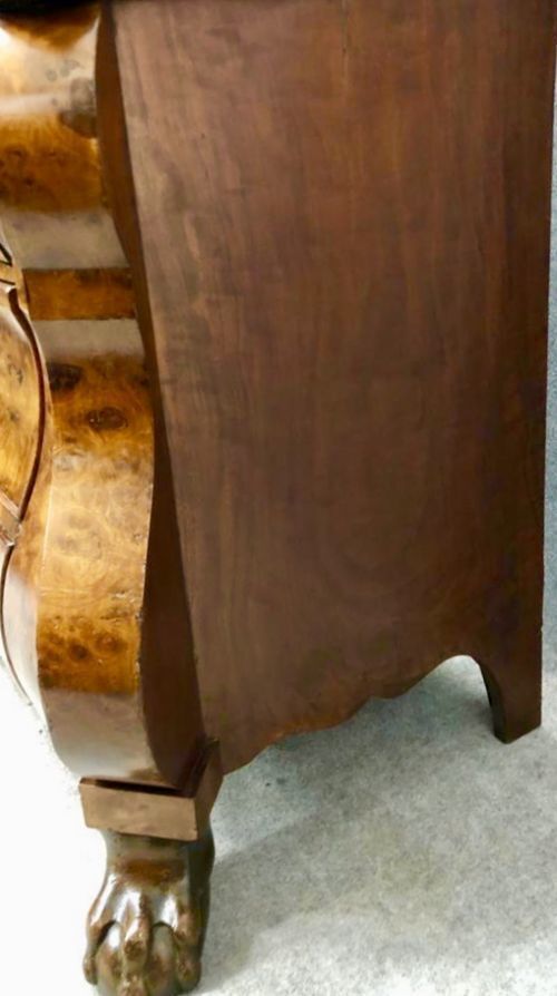 Furniture Good Burr Walnut Dutch Linen Press Cupboard photo
