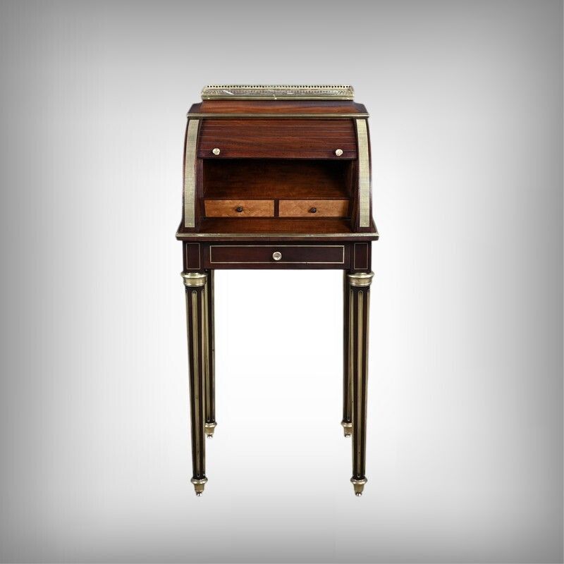 Small Mahogany Parlor Cabinet, Louis XVI Style – Second Half Of The 19th Century photo furniture
