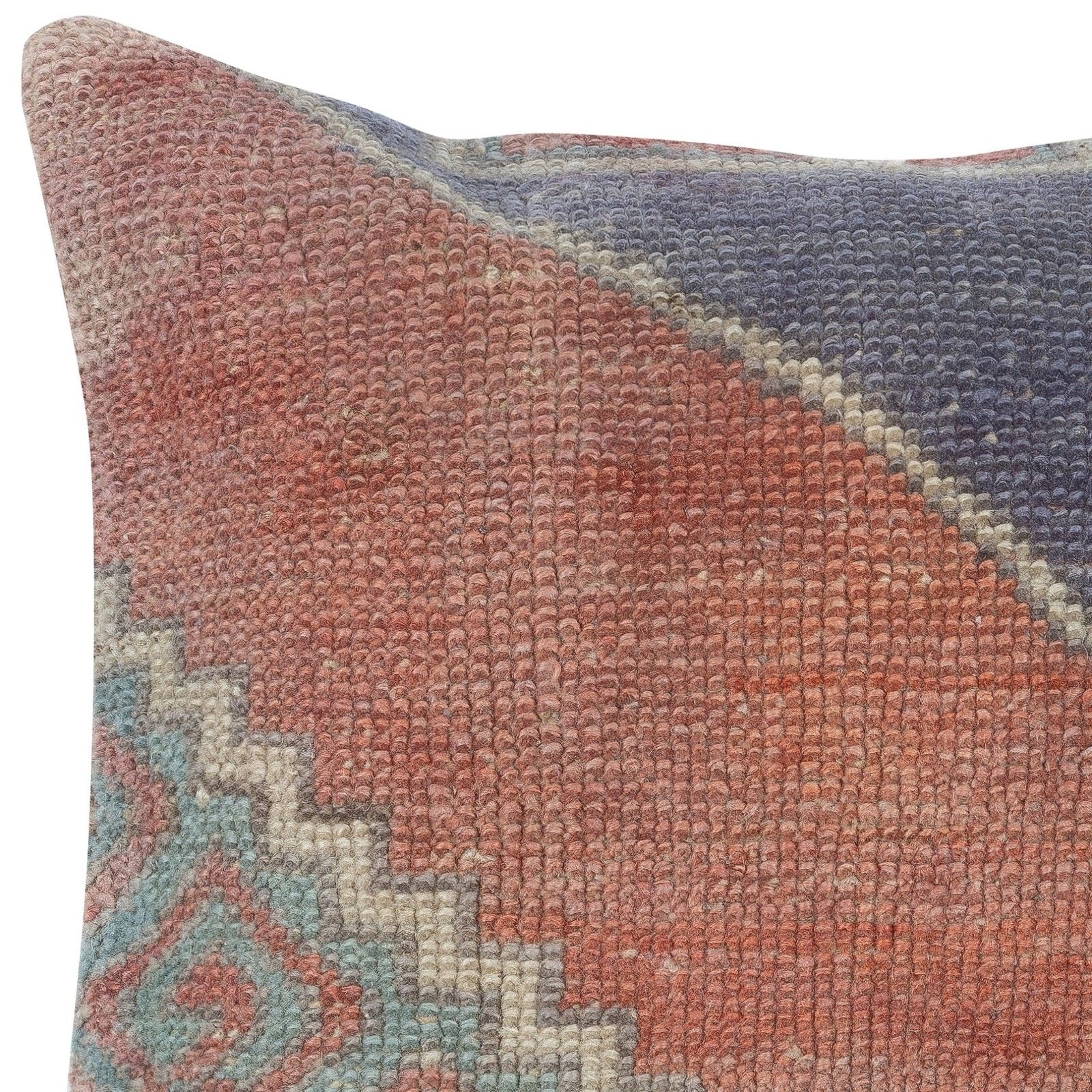 16"X16" Vintage Cushion Cover. Handmade Rug Throw Pillow. Accent Pillow Cover photo for sale