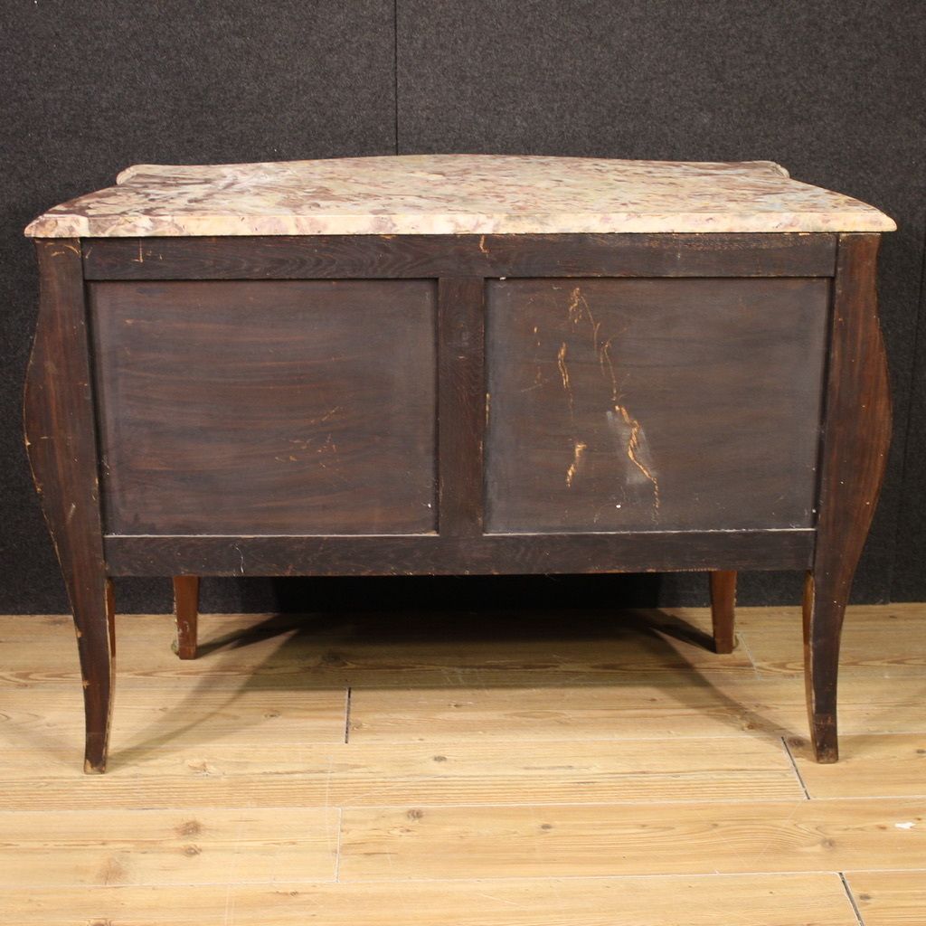 20th Century French Inlaid Dresser With Marble Top photo vinterior