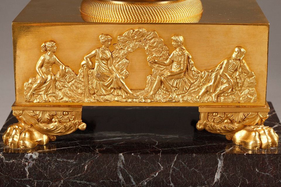 29036.0 Empire Period Gilt Bronze And Marble Centerpiece/Incense Burner photo
