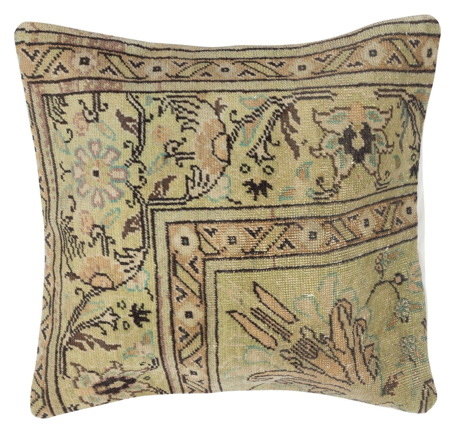 19"X19" Set Of 2 Traditional Turkish Cushion Covers. Vintage Throw Pillows photo for sale