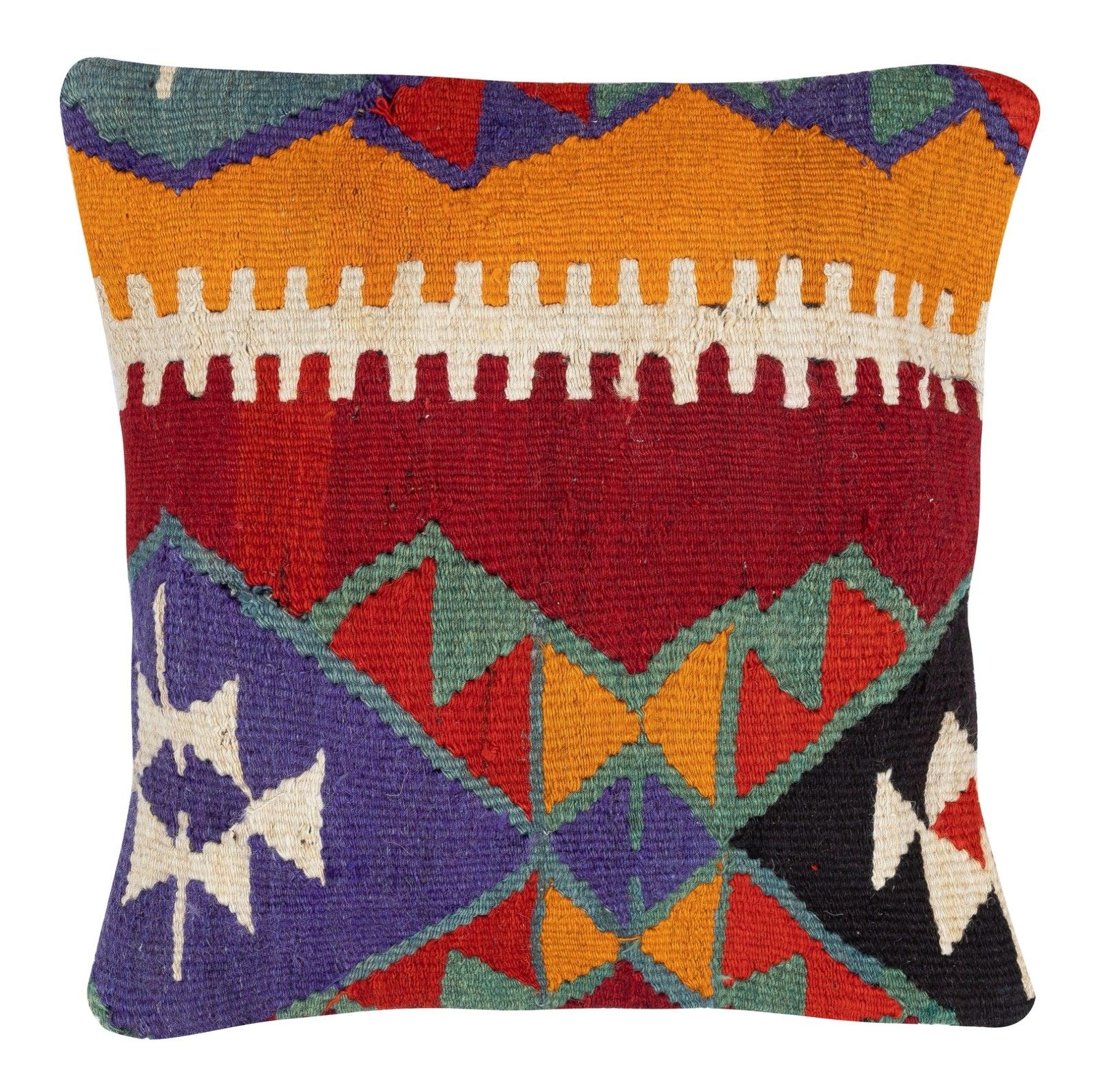20"X20" Set Of 2 Hand Woven Kilim Cushion Covers. A Pair Of Lace Pillow Covers photo furniture