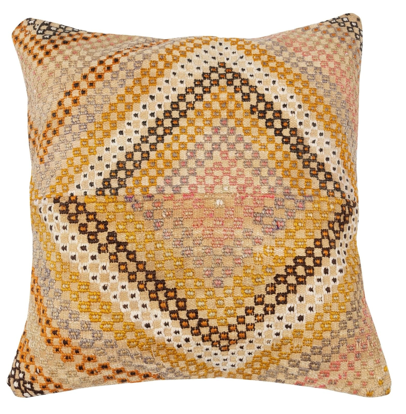 20"X20" Set Of 2 Hand Woven Kilim Cushion Covers. A Pair Of Lace Pillow Covers photo for sale