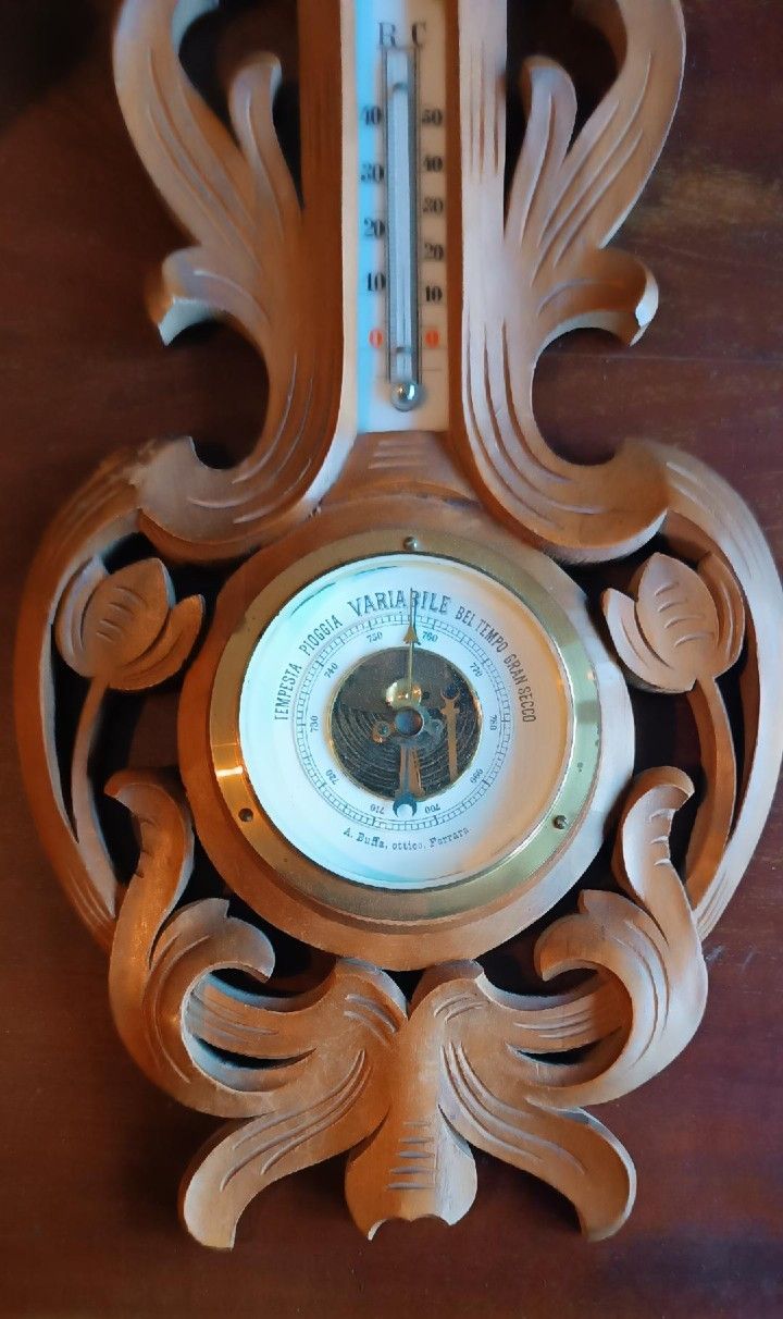 Antique Barometer Early 900 Liberty A.Buffa Optico Ferrara photo for sale