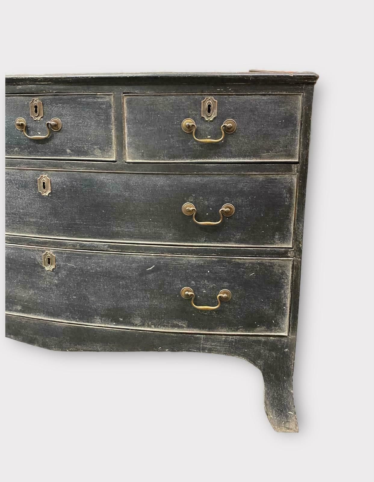 Georgian Five Drawer Chest Of Drawers In Later Paint photo 1150.0
