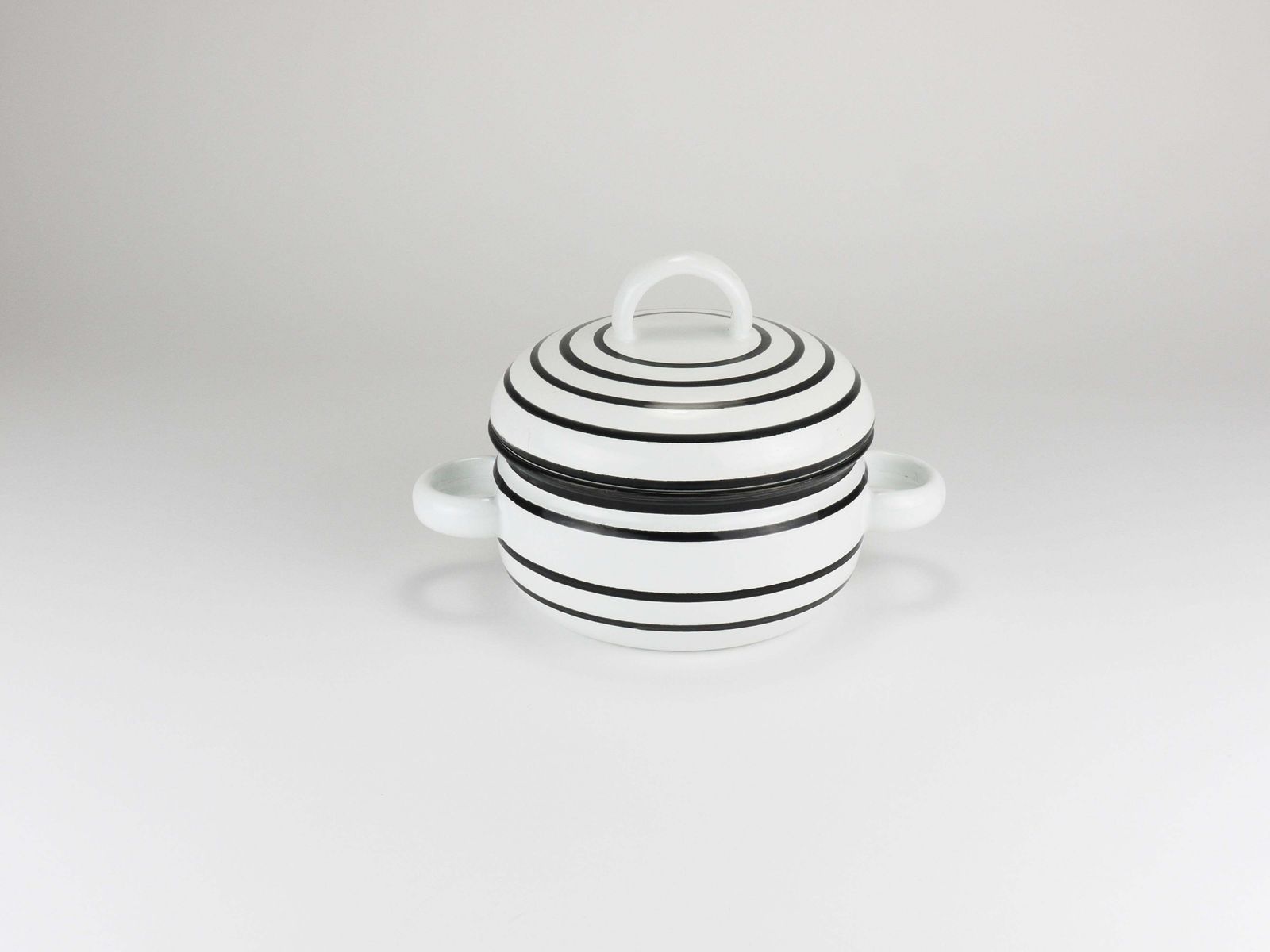 Carl Aubock III Enameled „Culinar“ Pot With Lid, Ostovics Vienna, Austria, 1970s photo for sale