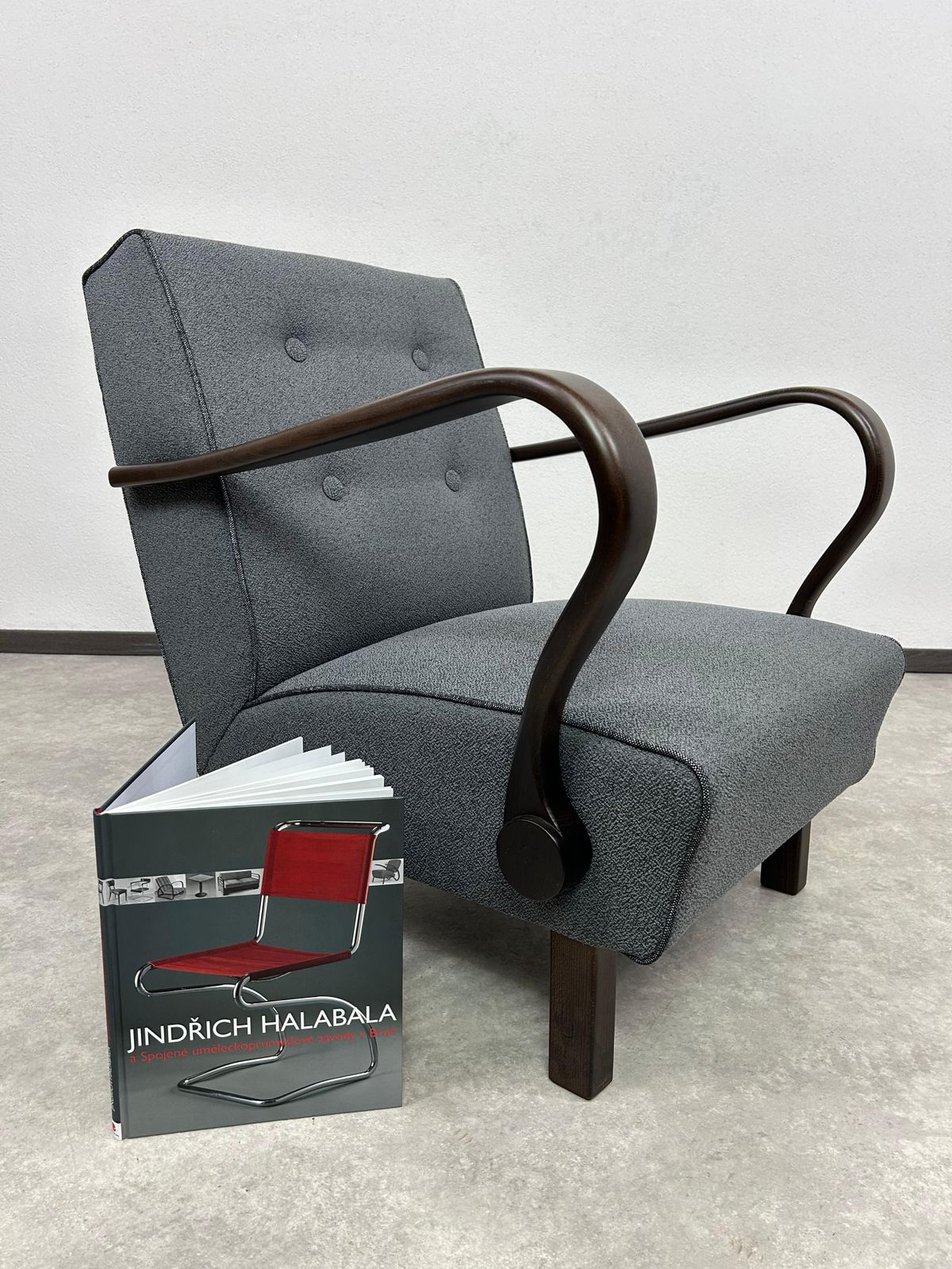 Art Deco Amrchair H320 By J.Halabala For Up Závody photo furniture