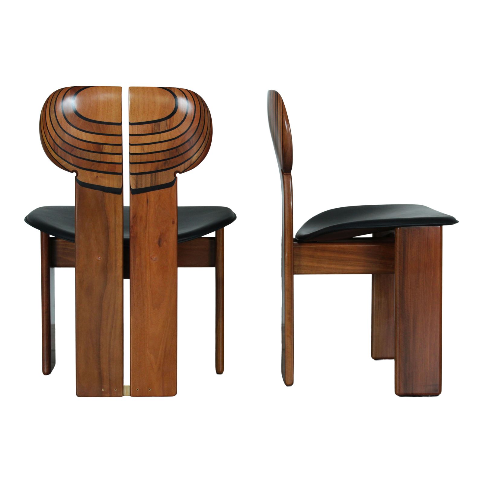 photo vinterior Africa Dining Chairs By Afra And Tobia Scarpa For Maxalto, 1976,  Set Of 8