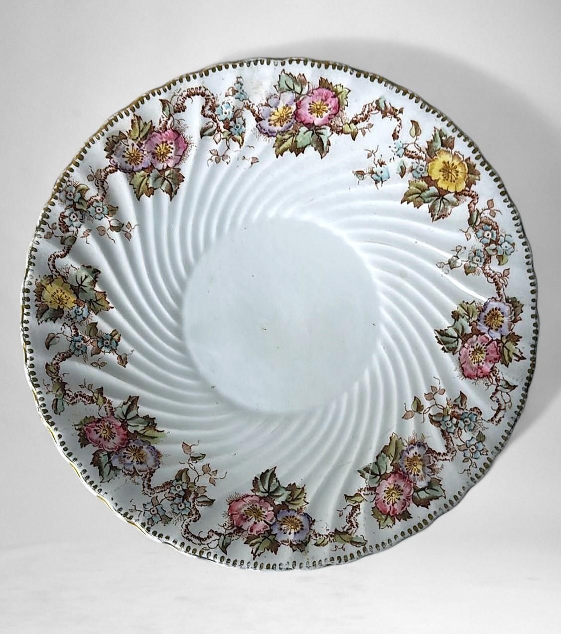 photo furniture Staffordshire Pair Of Coffee/Tea Cups With Saucers And Dessert Tray