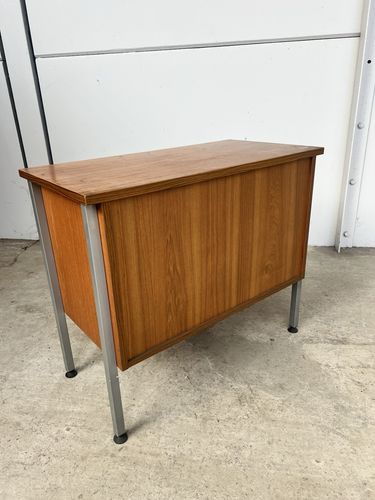 Vtg Late Mid Century Modernist Danish Scandi Media Cabinet Unit Retro photo vintage