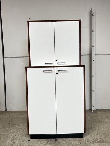 Vtg Late Mid Century Medical Cabinet Sideboard Wall Unit Retro Bookcase photo furniture