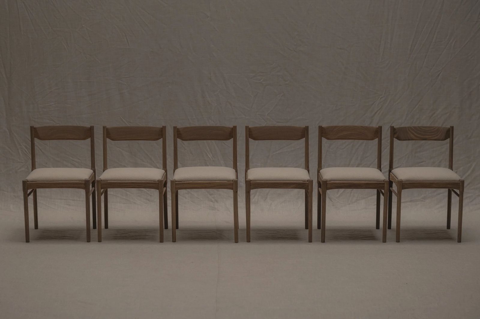 Set Of Six Mid Century Dining Chairs After Vico Magistretti