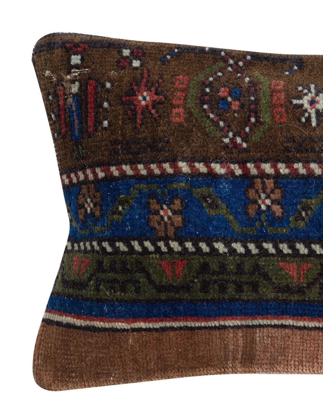 12"X20" Handmade Turkish Cushion Cover. Handmade Rug Pillow. Lumbar Pillow Cover photo furniture