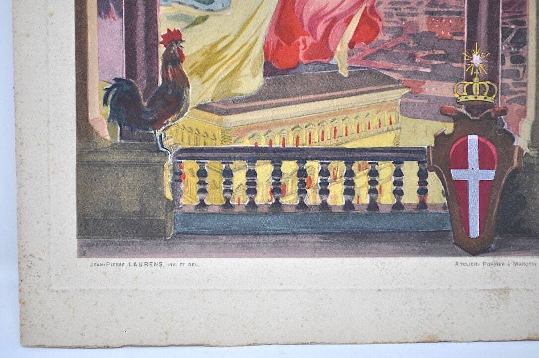 Antique Royal Dinner Menu 1904 King Queen Italy Palazzo Farnese Rome Rare photo Art