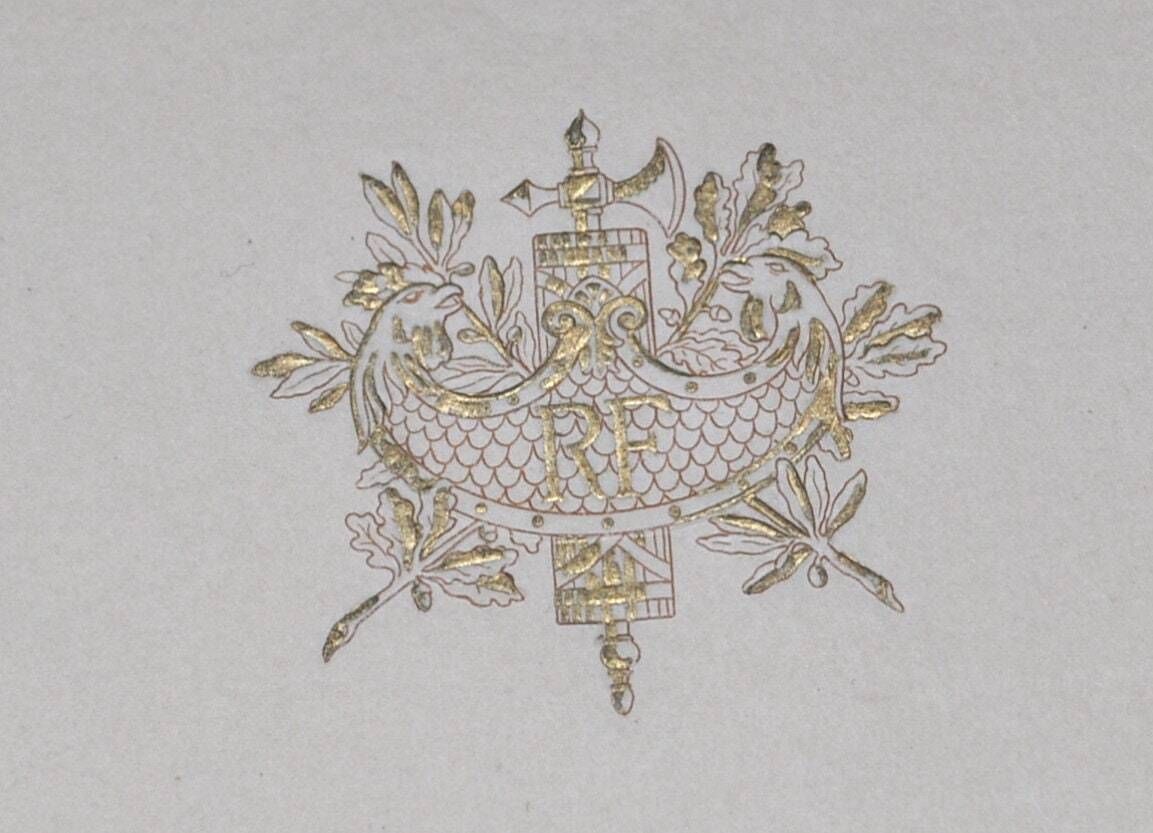 Antique Royal Dinner Menu 1904 King Queen Italy Palazzo Farnese Rome Rare photo buy