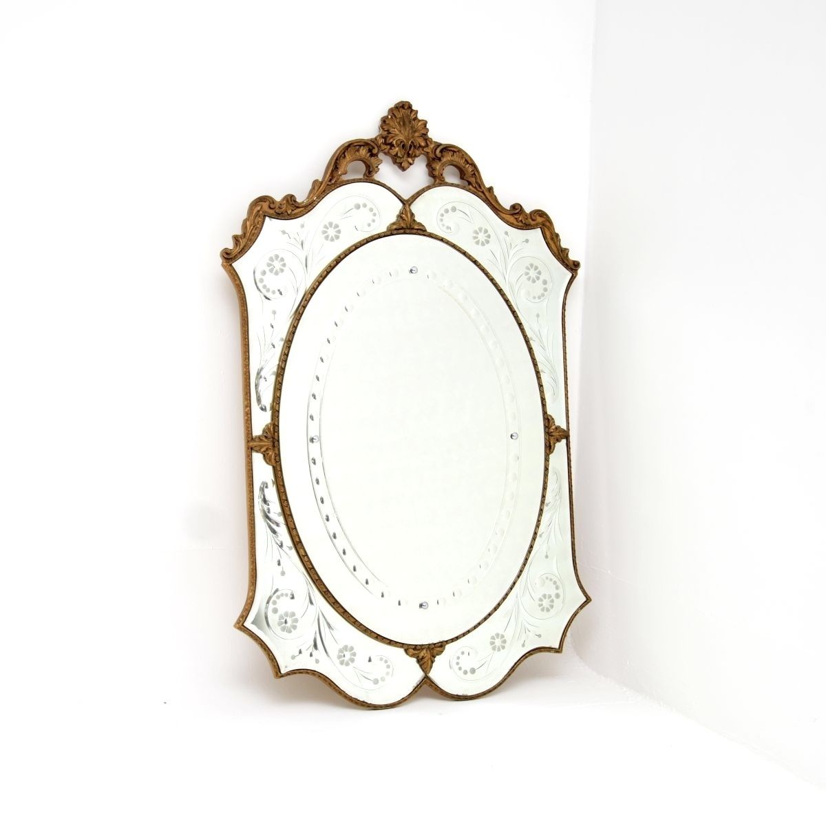 Home Decor Antique Italian Venetian Murano Glass Mirror photo