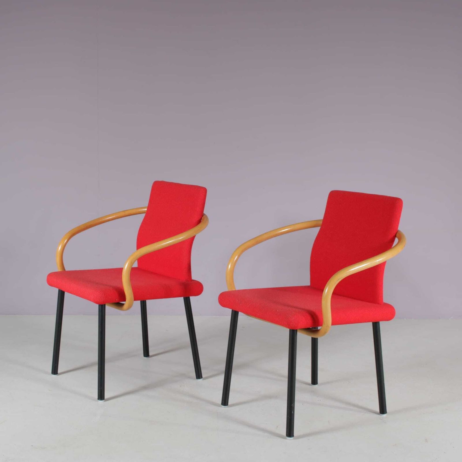 1980s “Mandarin” Chairs By Ettore Sottsass For Knoll International, USA photo for sale
