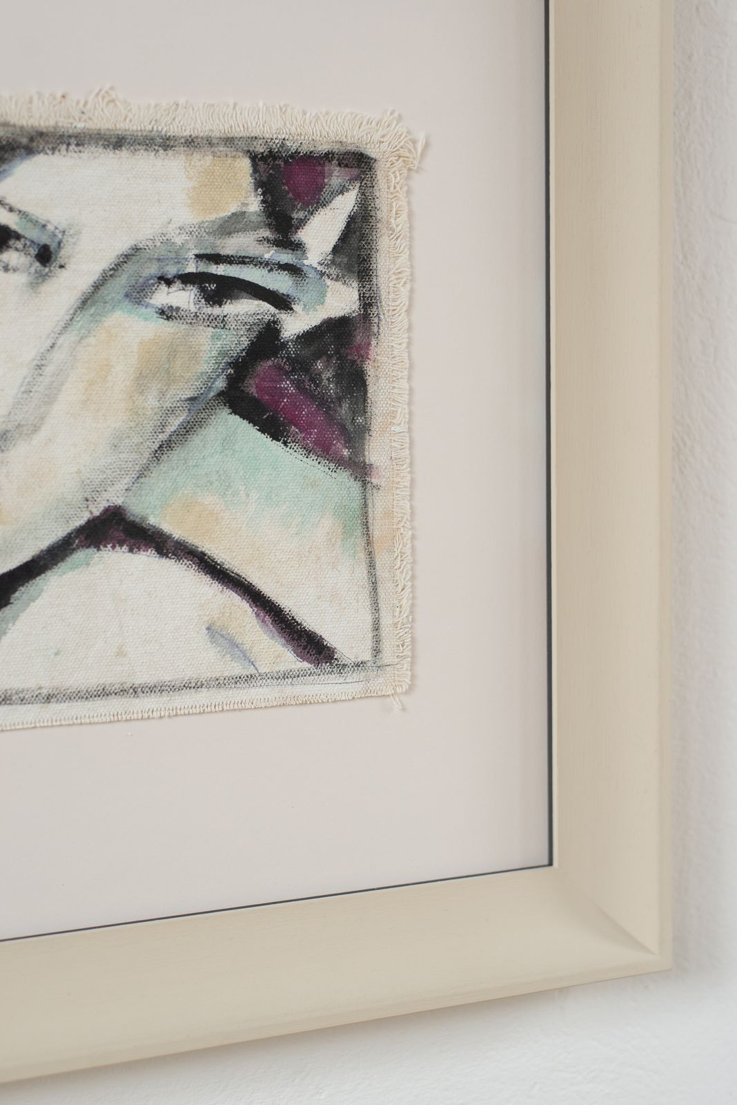 Abstract Portrait In Acrylic On Canvas, Florence C1980 photo for sale