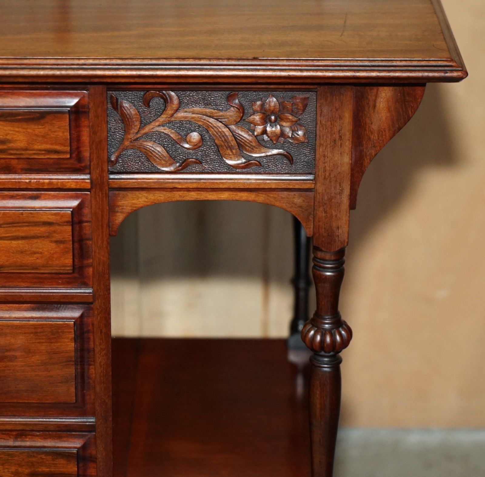 Lovely Antique Victorian Shapland And Petter Display Console Table With Drawers photo buy